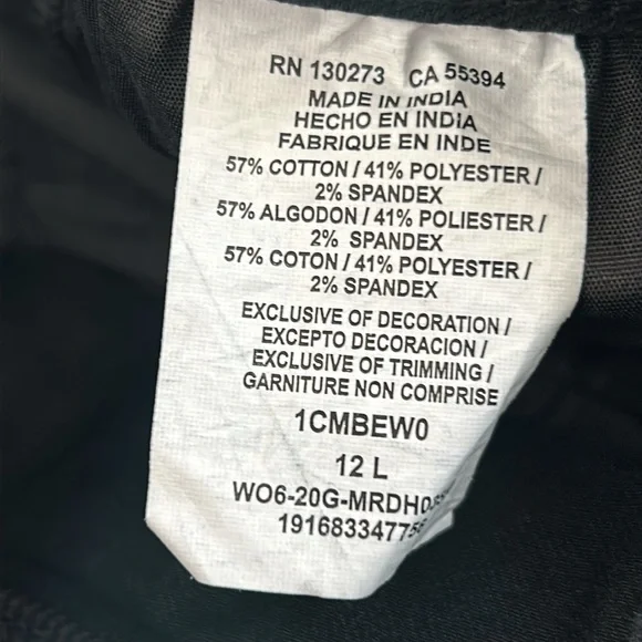 Lee deep black reg fit boot cut mid rise jeans 12L TALL NWT - Picture 10 of 11